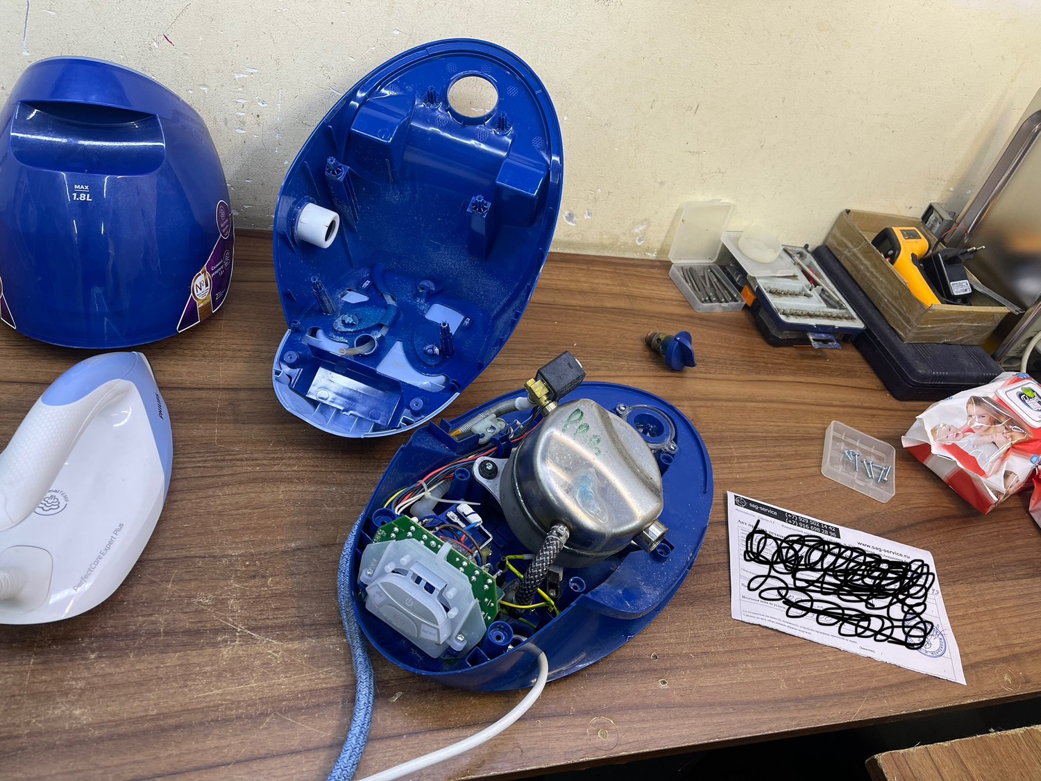 ремонт парогенератора филипс